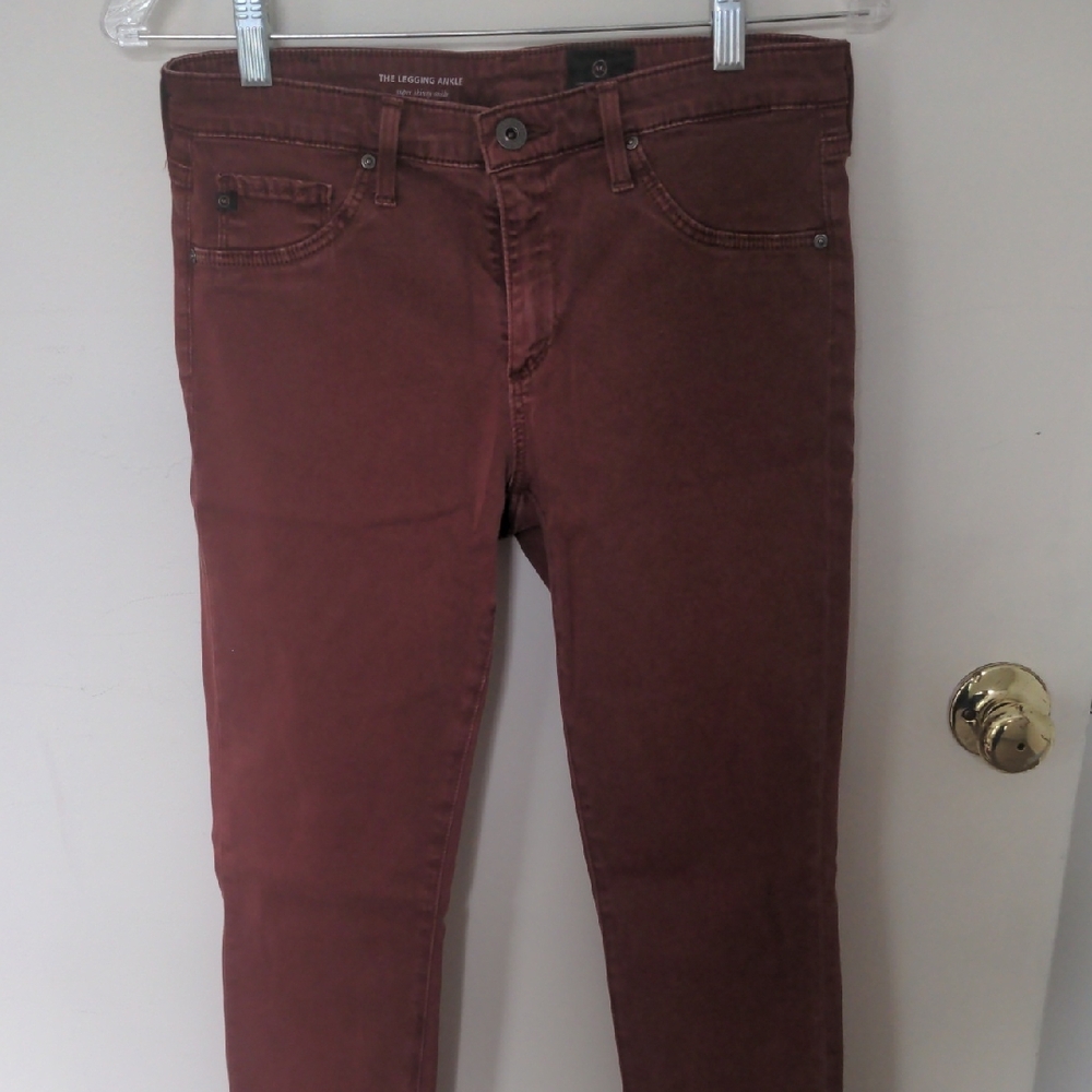 Women's Burgundy Jeans